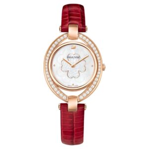 Đồng Hồ Swarovski Chính Hãng Nữ 5421822 Stella Analog Leather White Watch