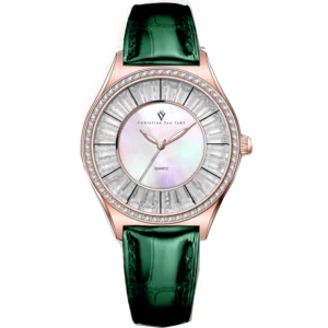 Đồng Hồ Christian Van Sant Nữ Chính Hãng CV3207 Luna Green Quartz Ladies Watch
