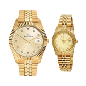 Đồng Hồ Mathey-Tissot Chính Hãng Nam Nữ H710PDI D810PDI Rolly II Quartz Crystal Couple Watch
