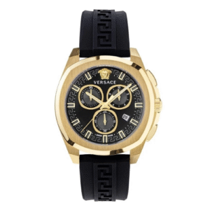 Đồng Hồ Versace Chính Hãng Nam VE7CA0423 Chronograph Geo Black Gold Men's Watch