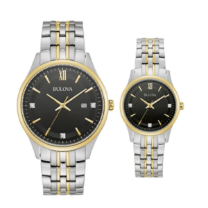 Đồng Hồ Bulova Chính Hãng Nam Nữ 98D160 98P196 Demi Gold Couple Watch