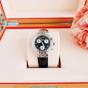 Đồng Hồ Fendi Chính Hãng Nữ Zucca  Black Leather Ladies Watch