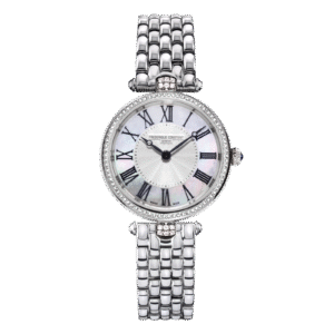 Đồng Hồ Frederique Constant Chính Hãng Nữ FC-200MPW2ARD6B Art Deco Diamond Silver Steel Women's Watch