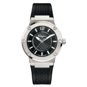 Đồng Hồ Salvatore Ferragamo Chính Hãng Nữ FIG020015 F-80 Black Rubber Ladies Watch