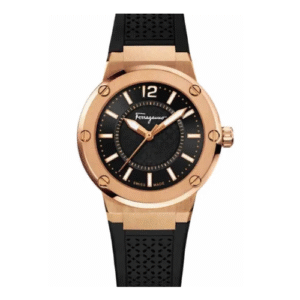 Đồng Hồ Salvatore Ferragamo Chính Hãng Nữ SFUL00524  F-80 Black Rubber Ladies Watch