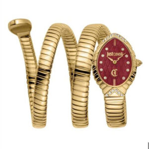 Đồng Hồ Just Cavalli Nữ Chính Hãng Specchio Snake Red Dial Ladies Watch  JC1L323M0035