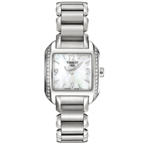Đồng Hồ Tissot Nữ Chính Hãng T02.1.385.82 T-Wave Mother Of Pearl Dial Stainless Steel Ladies Watch