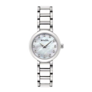 Đồng Hồ Bulova Chính Hãng Nữ Diamond Mother of Pearl Dial Ladies 98P158