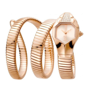 Đồng Hồ Just Cavalli Nữ Chính Hãng JC1L022M0035 Snake Rose Gold Dial Ladies Watch